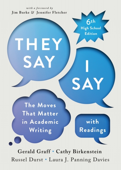 Cover image for book They Say / I Say with Readings (High School Edition) Courseware