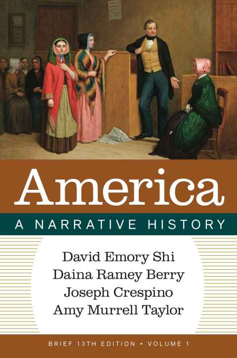 Cover image for book America: A Narrative History (Brief Edition) (Volume 1)