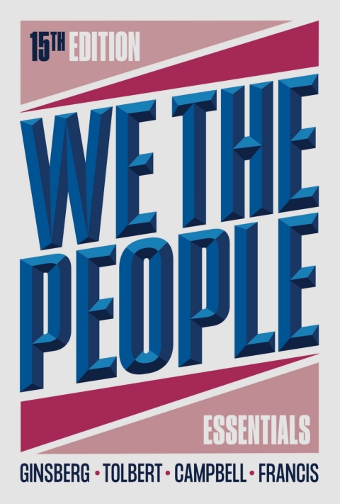 Cover image for book We the People Essentials Courseware (Norton Illumine Ebook, InQuizitive, Simulations, and 2024 Digital Election Supplement)