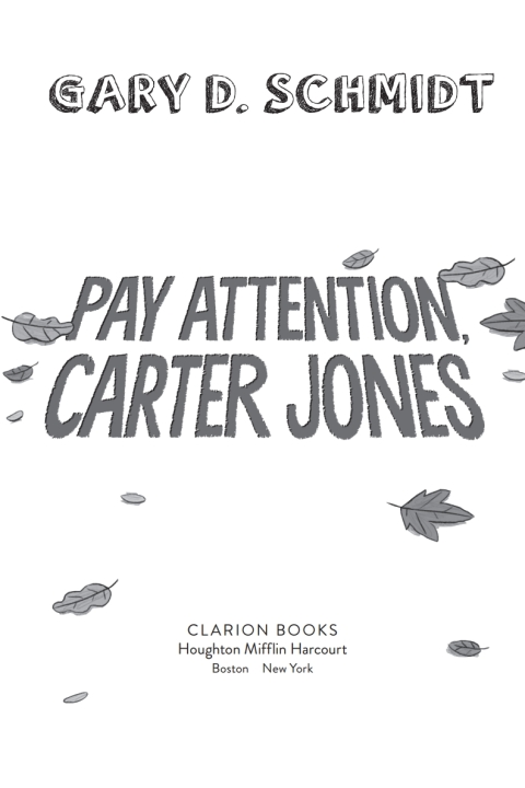 Cover image for book Pay Attention, Carter Jones