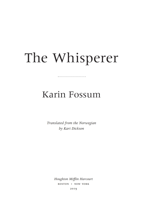Cover image for book The Whisperer