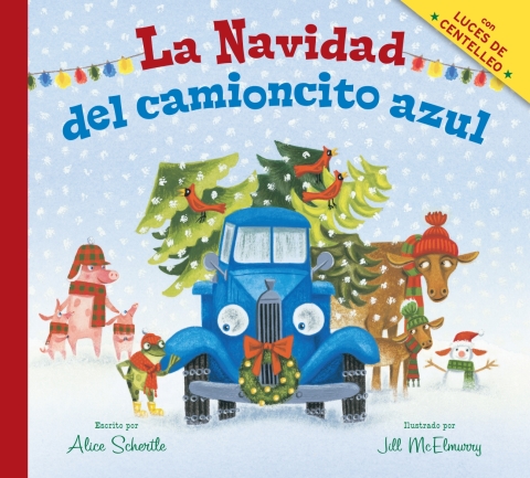 Cover image for book La Navidad del camioncito azul (Little Blue Truck's Christmas Spanish edition)