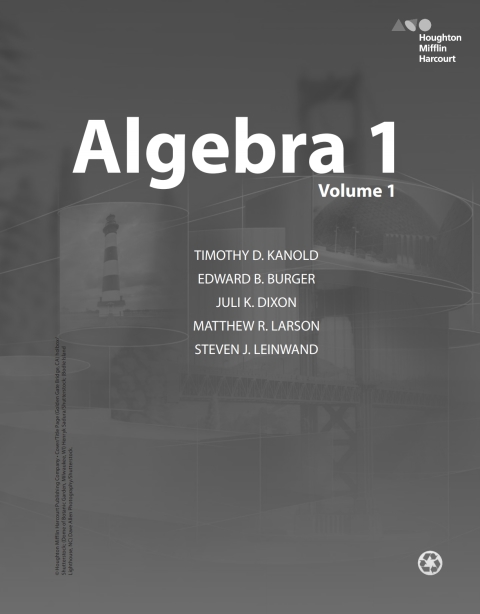 Cover image for book HMH Algebra 1 Interactive Student Edition Volume 1 2015