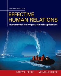 Cover image: Effective Human Relations: Interpersonal And Organizational Applications 13th edition 9781337003162