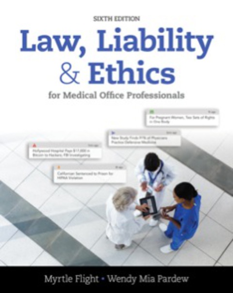 Cover image for book MindTap Medical Assisting for Flight/Pardew's Law, Liability, and Ethics for Medical Office Professionals, 6th Edition [Instant Access], 4 terms (24 months)
