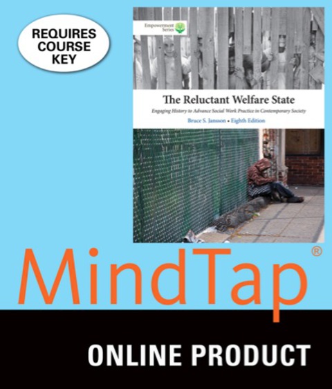 Cover image for book MindTap Social Work for Jansson's The Reluctant Welfare State, 8th Edition, [Instant Access], 1 term (6 months)