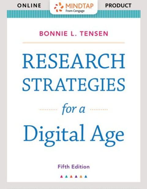 Cover image for book MindTap English for Tensen's Research Strategies for a Digital Age