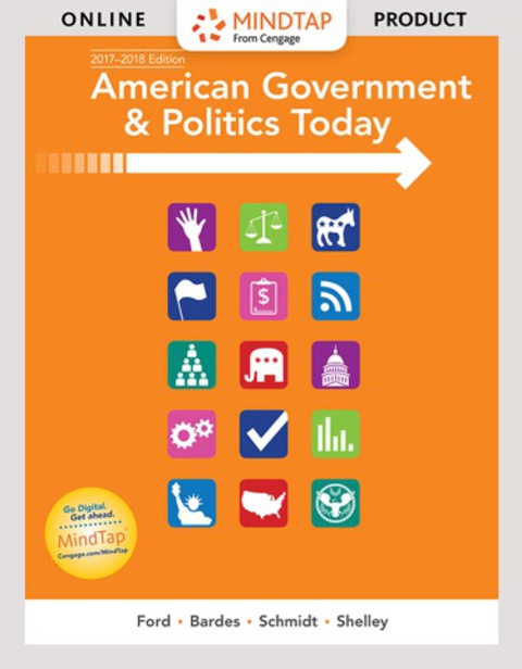 Cover image for book MindTap Political Science for Ford/Bardes/Schmidt/Shelley's American Government and Politics Today, 2017-2018 Edition, 18th Edition, [Instant Access], 1 term (6 months)