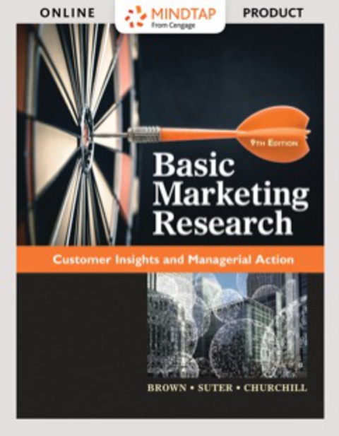 Cover image for book MindTap Marketing for Brown/Suter/Churchill's Basic Marketing Research