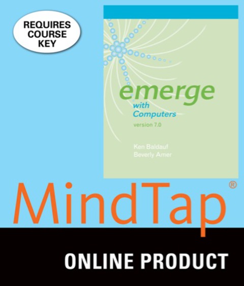 Cover image for book MindTap Computing for Baldauf/Amer's Emerge with Computers v. 7.0, 7th Edition, [Instant Access], 1 term (6 months)