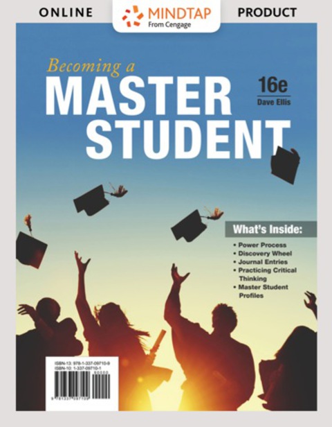 Cover image for book MindTap College Success for Ellis' Becoming a Master Student