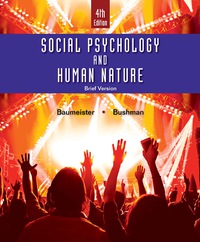 Cover image: Social Psychology and Human Nature, Brief 4th edition 9781337336895