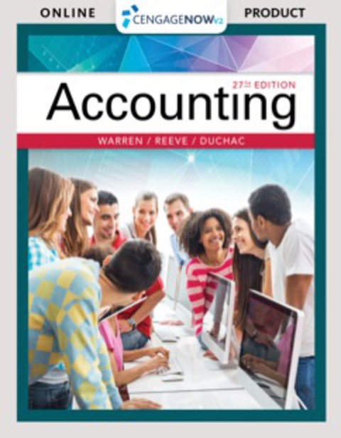 Cover image for book CengageNOWv2 for Warren/Reeve/Duchac’s Accounting