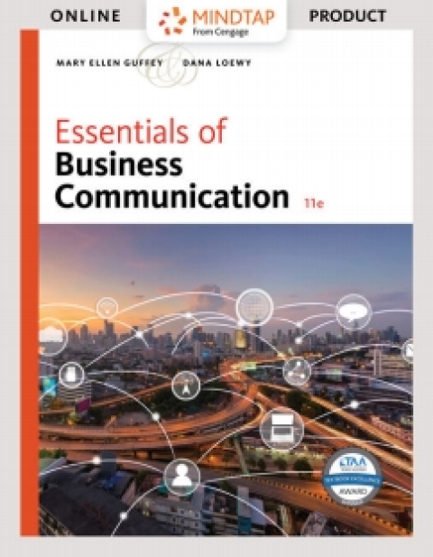 Cover image for book MindTap Business Communication for Guffey/Loewy's Essentials of Business Communication
