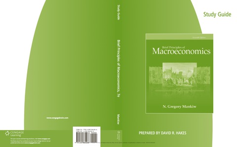 Cover image for book Study Guide for Mankiw's Brief Principles of Macroeconomics