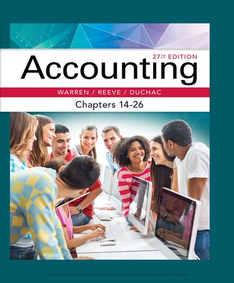 Cover image for book Accounting, Chapters 14-26