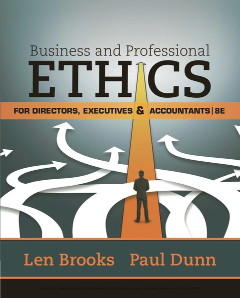 Cover image for book Business & Professional Ethics for Directors, Executives & Accountants