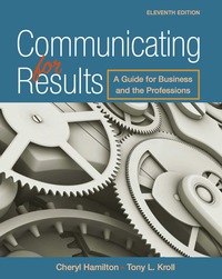 Cover image: Communicating for Results: A Guide for Business and the Professions 11th edition 9781337633635