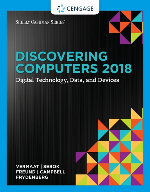 Cover image for book Discovering Computers, Essentials ©2018: Digital Technology, Data, and Devices