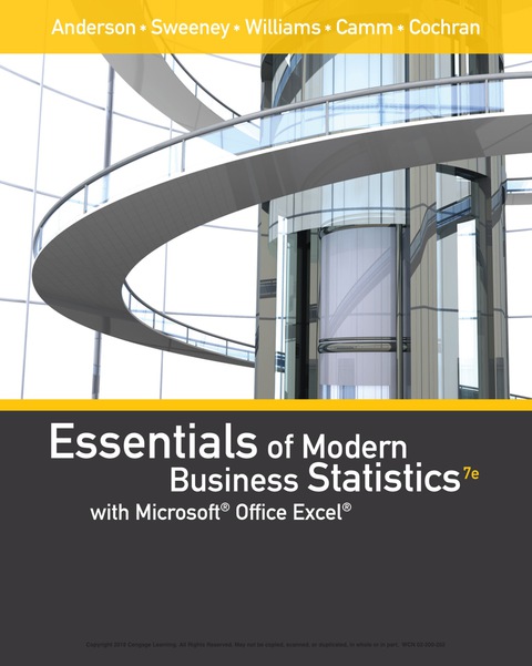 Cover image for book Essentials of Modern Business Statistics with Microsoft Office Excel