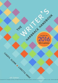 Cover image: The Writer's Harbrace Handbook, 2016 MLA Update 6th edition 9781337521802