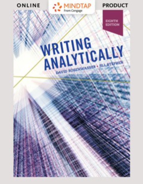 Cover image for book MindTap English for Rosenwasser/Stephen's Writing Analytically