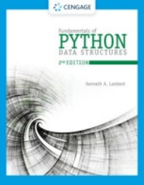 Cover image for book MindTap for Lambert's Fundamentals of Python: Data Structures, 2nd Edition [Instant Access], 1 term