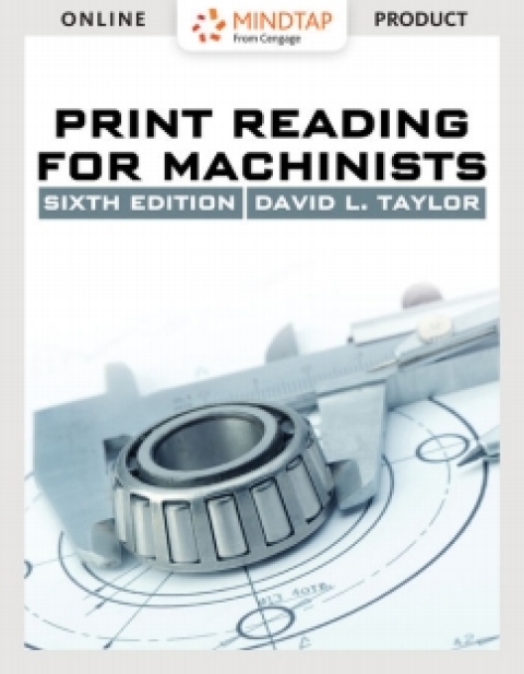 Cover image for book MindTap Blueprint Reading for Taylor's Print Reading for Machinists, 6th Edition, [Instant Access]