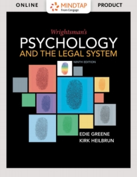 Cover image for book MindTap Psychology for Greene/Heilbrun?s Wrightsman's Psychology and the Legal System