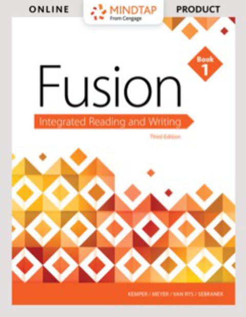 Cover image for book MindTap Developmental English for Kemper/Meyer/Van Rys/Sebranek's Fusion: Integrated Reading and Writing, Book 1, 3rd Edition [Instant Access], 1 term (6 months)
