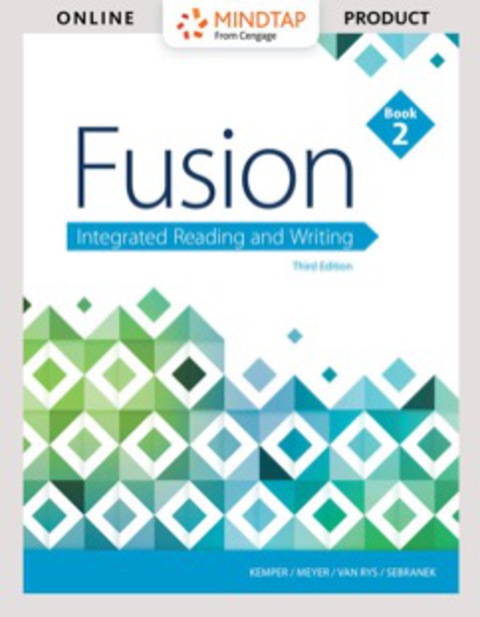 Cover image for book MindTap Developmental English for Kemper/Meyer/Van Rys/Sebranek's Fusion: Integrated Reading and Writing, Book 2, 3rd Edition [Instant Access], 1 term (6 months)