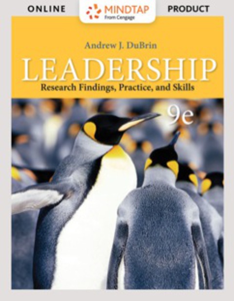 Cover image for book MindTap Management for Dubrin's Leadership: Research Findings, Practice, and Skills