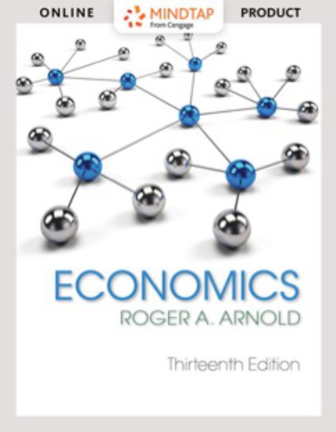 Cover image for book MindTap Economics for Arnold's Economics, 13th Edition [Instant Access], 1 term (6 months)