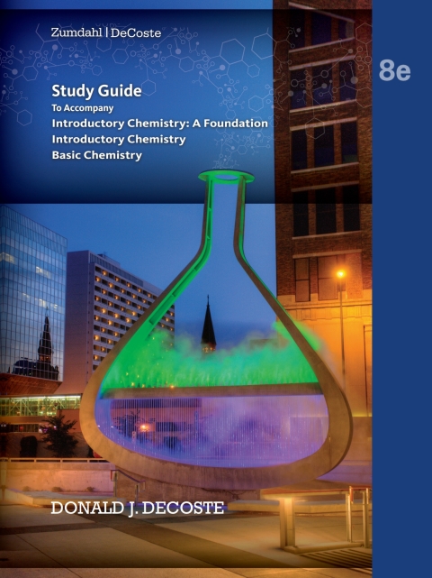 Cover image for book Study Guide for Zumdahl/DeCoste’s Introductory Chemistry: A Foundation