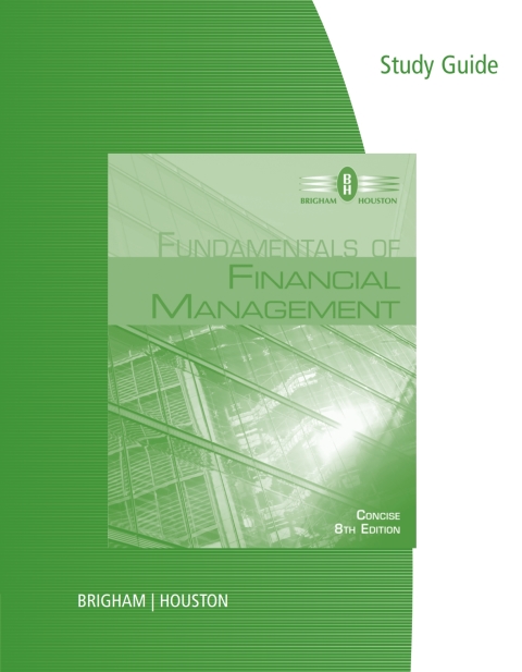 Cover image for book Study Guide for Brigham/Houston's Fundamentals of Financial Management, Concise Edition