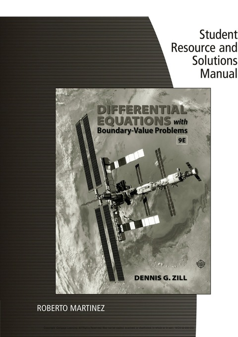 Cover image for book Student Solutions Manual for Zill's Differential Equations with Boundary-Value Problems