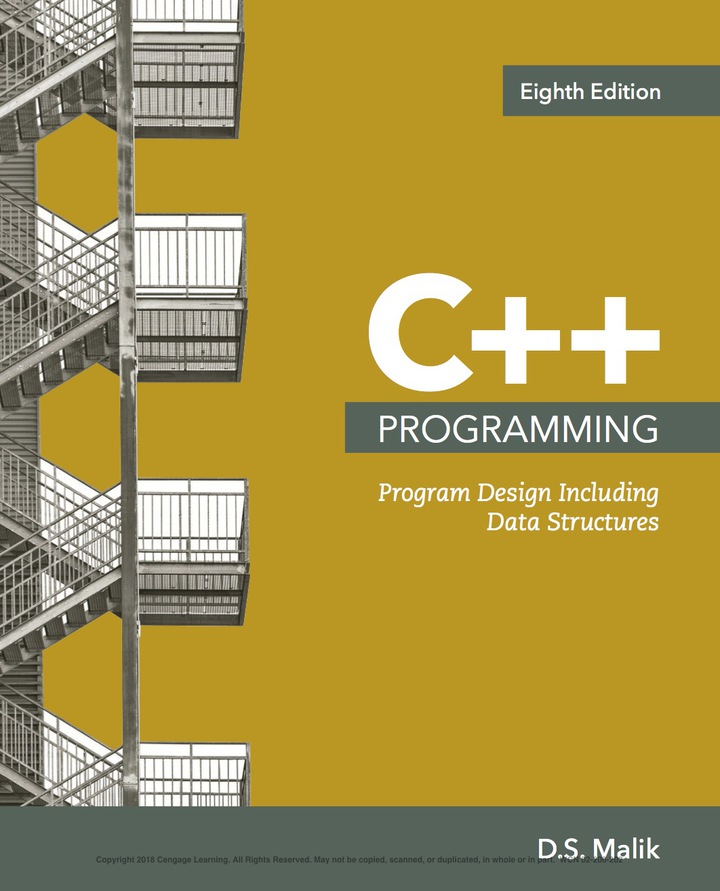 C++ Programming: Program Design Including Data Structures 8th Edition