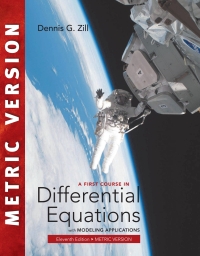 Cover image: A First Course in Differential Equations with Modeling Applications, International Metric Edition 11th edition 9781337669139