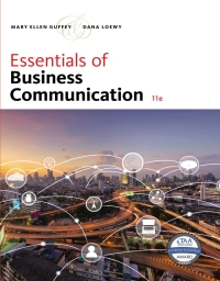 Cover image: Essentials of Business Communication 11th edition 9781337386494