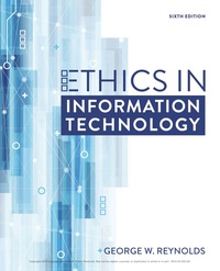 Cover image: Ethics in Information Technology 6th edition 9781337677639