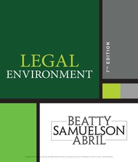 Legal Environment 7th edition | 9781337678766, 9781337671408 | VitalSource