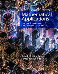 MATHEMATICAL APPLICATIONS FOR THE MANAGEMENT LIFE AND SOCIAL SCIENCES