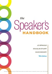 Cover image: The Speaker's Handbook 12th edition 9781337558617