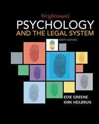 Cover image: Wrightsman's Psychology and the Legal System 9th edition 9781337679077