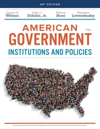 American Government: Institutions & Policies, AP Edition 16th edition ...