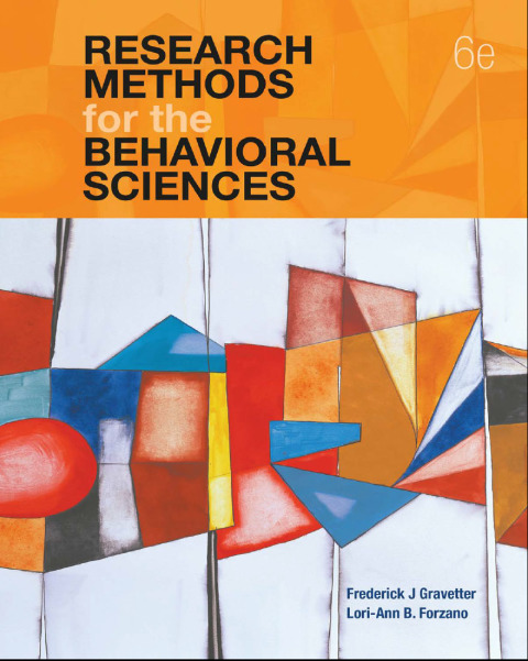 Cover image for book Research Methods for the Behavioral Sciences