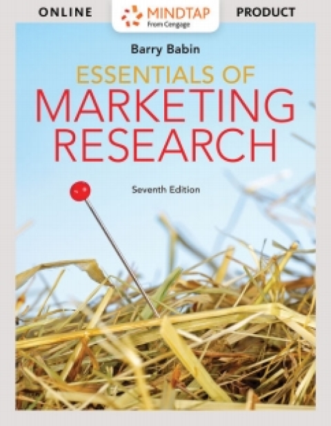 Cover image for book MindTap Marketing for Babin's Essentials of Marketing Research