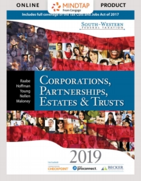 Cover image for book CengageNOWv2 for Raabe/Hoffman/Young/Nellen/Maloney 's South-Western Federal Taxation 2019: Corporations, Partnerships, Estates and Trusts, 42nd Edition [Instant Access], 1 term