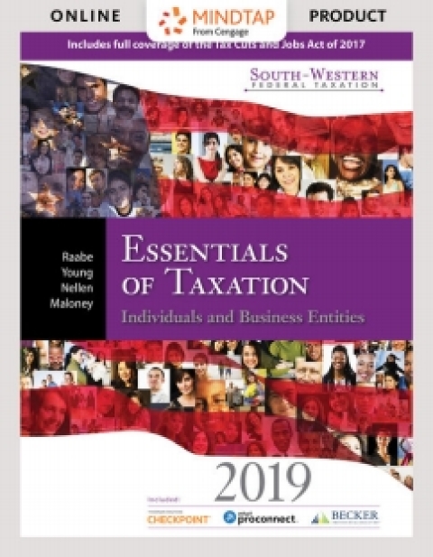 Cover image for book CengageNOWv2 for Raabe/Young/Nellen/Maloney's South-Western Federal Taxation 2019: Essentials of Taxation: Individuals and Business Entities, 22nd Edition, [Instant Access]