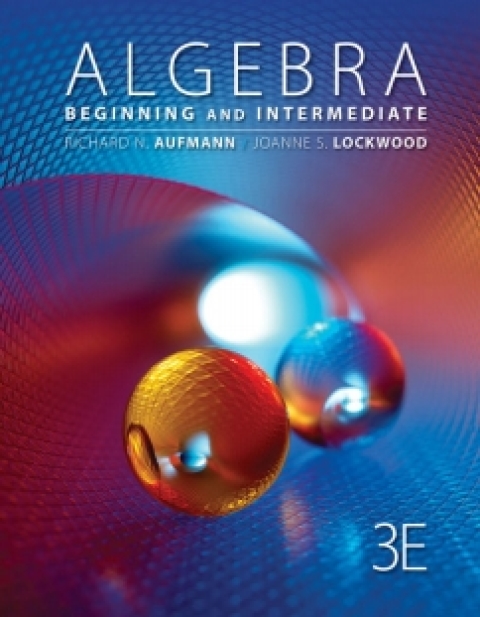 Cover image for book WebAssign for Aufmann/Lockwood's Algebra: Beginning and Intermediate